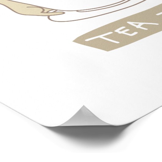 Tea-tijd Poster (Hoek)