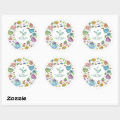 Tea-tijd Ronde Sticker (Vel)