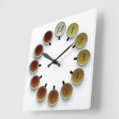 Tea-tijd Vierkante Klok (Hoek)