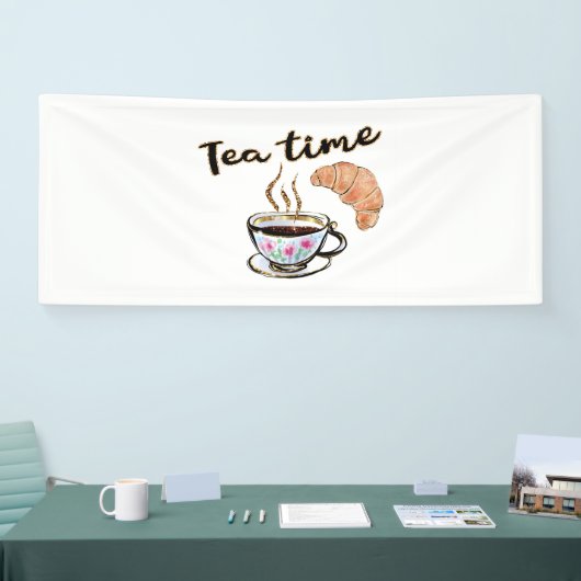 Tea-tijdborden, theepartijenaccessoires, theeparta spandoek (Beurs)