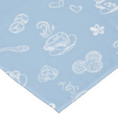 Tea time airblue tafelkleed (Gekanteld)