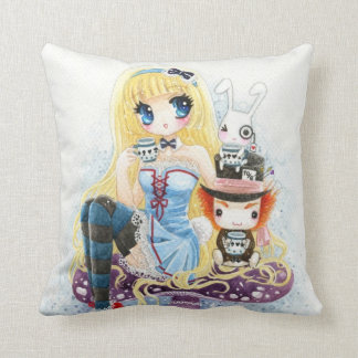 Tea time - Alice in Wonderland Kussen
