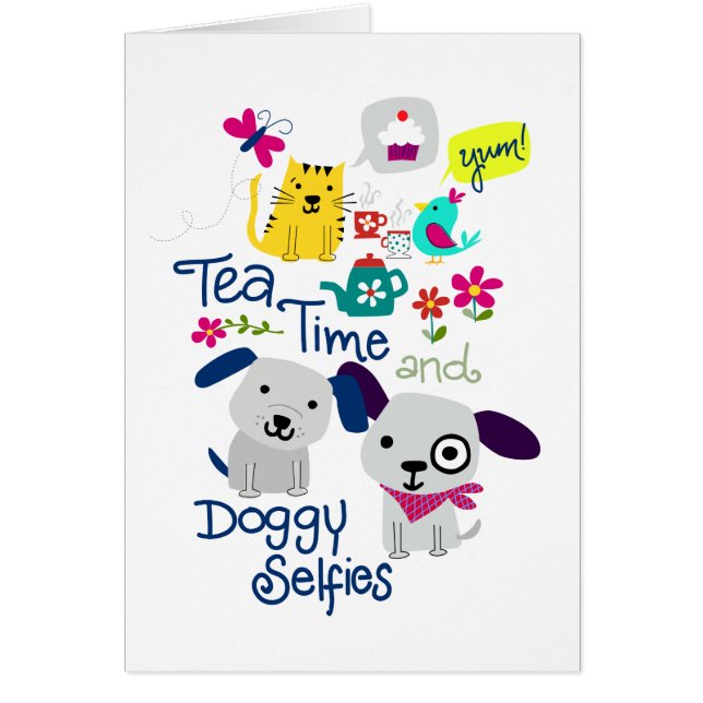 Tea Time and Doggy Selfies (Voorkant)