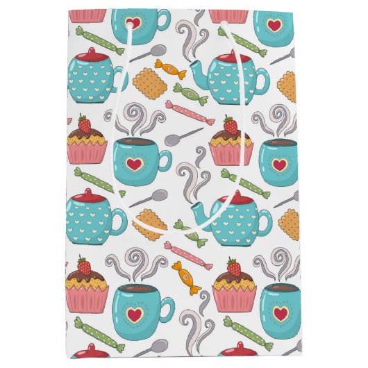 Tea Time and Sweets Gift Bag Medium Cadeauzakje (Voorkant)
