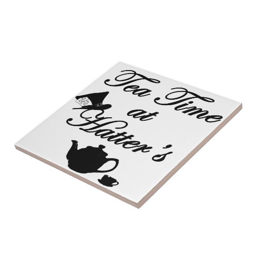 Tea Time at Hatter's Tegeltje (Zijkant)