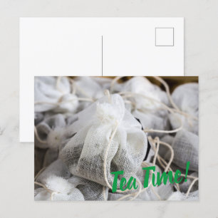 Tea Time Bag voor Tea Lovers Feestdagenkaart