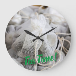 Tea Time Bag voor Tea Lovers Grote Klok