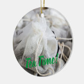 Tea Time Bag voor Tea Lovers Keramisch Ornament (Links)