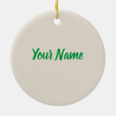 Tea Time Bag voor Tea Lovers Keramisch Ornament (Achterkant)