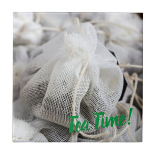 Tea Time Bag voor Tea Lovers Tegeltje