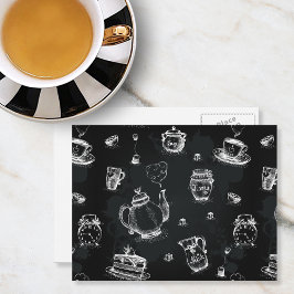 Tea Time Black Briefkaart