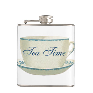 Tea Time Blue Tea Cup Heupfles