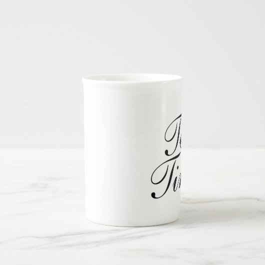 TEA TIME bone china porcelain speciality mok gift (Voorkant)