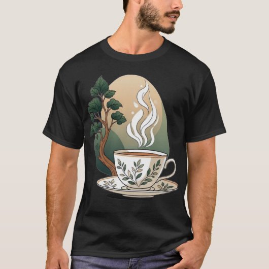 Tea Time Botanical T-shirt (Voorkant)
