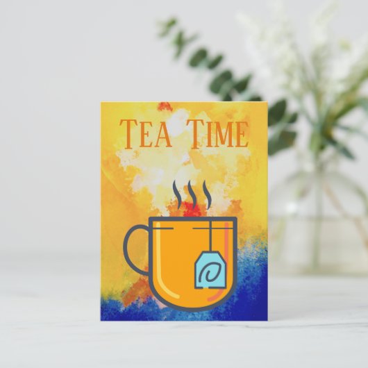 Tea Time Briefkaart (Staand voorkant)