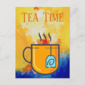 Tea Time Briefkaart (Voorkant)