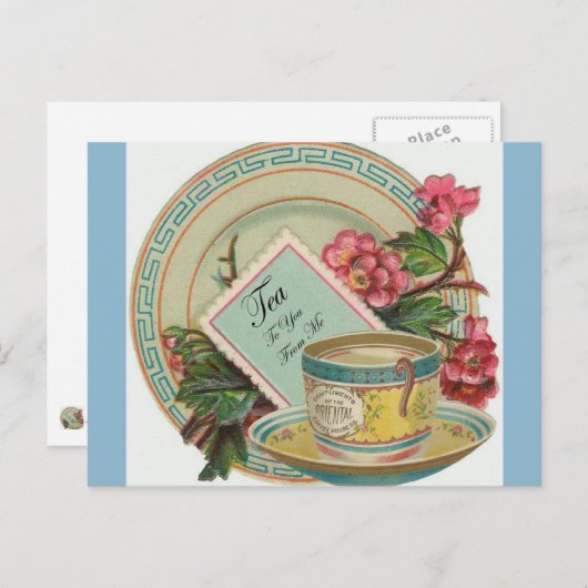 Tea Time Briefkaart (Voorkant / Achterkant)