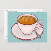 Tea Time Briefkaart (Voorkant / Achterkant)