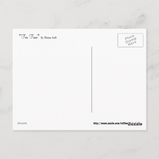 Tea Time Briefkaart (Achterkant)