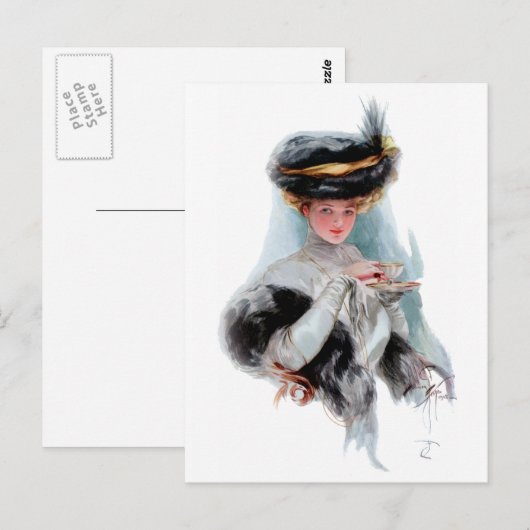 Tea Time Briefkaart (Voorkant / Achterkant)