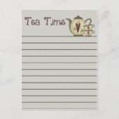 Tea Time Briefkaart (Voorkant)