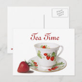 Tea Time briefkaart (Voorkant / Achterkant)