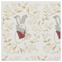 Tea Time Bunny Custom Fabric
