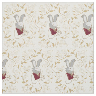 Tea Time Bunny Custom Fabric Stof