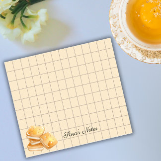 Tea Time Butter Biscuits - Personalized Grid Stick Post-it® Notes