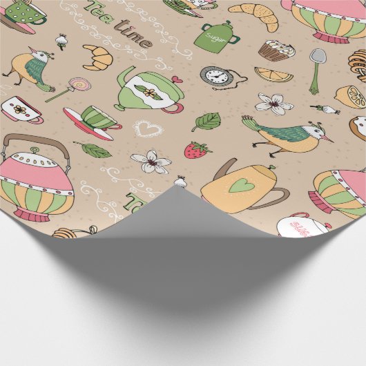 Tea Time Cadeaupapier (Hoek)