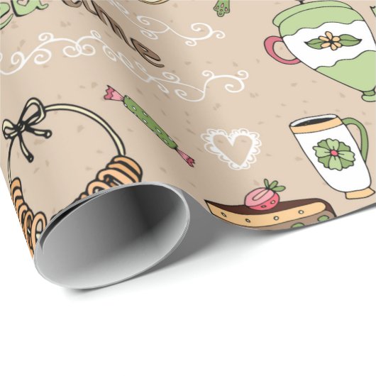 Tea Time Cadeaupapier (Rol Hoek)