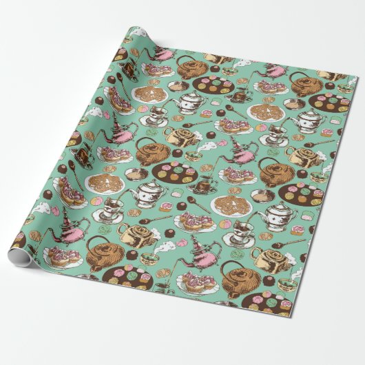 Tea Time Cadeaupapier (Uitgerold)