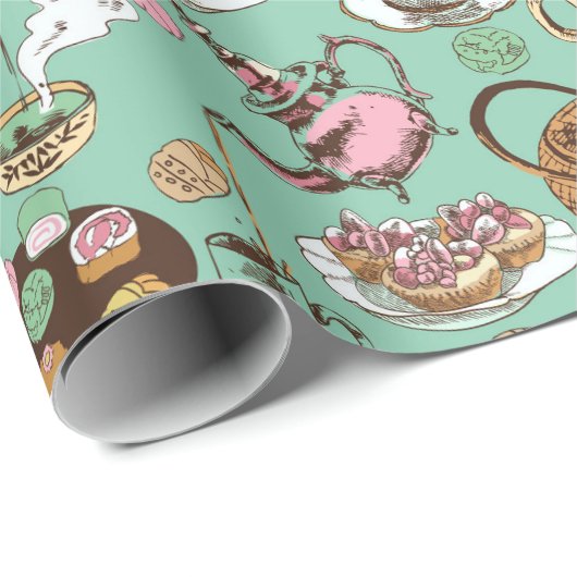 Tea Time Cadeaupapier (Rol Hoek)