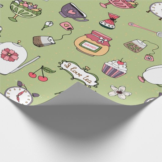 Tea Time Cadeaupapier (Hoek)
