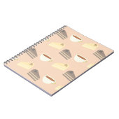 Tea Time Cake Slices and Teacup Notebook Notitieboek (Linkerzijde)