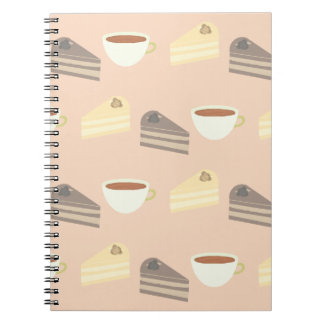 Tea Time Cake Slices and Teacup Notebook Notitieboek