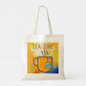 Tea Time Canvas tas (Achterkant)