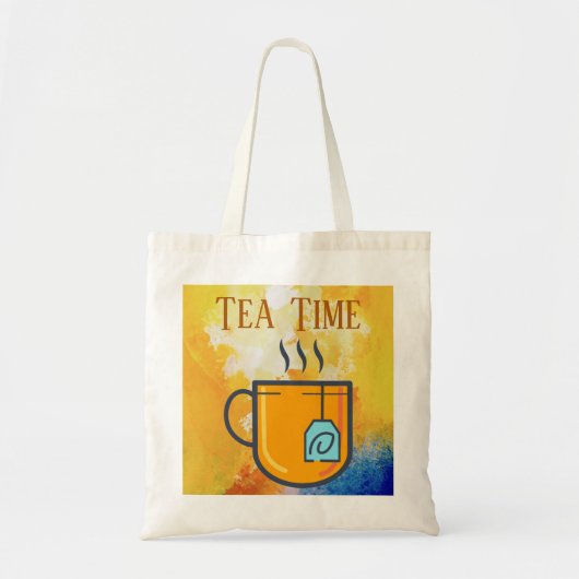 Tea Time Canvas tas (Voorkant)