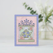 Tea Time Cards, Postage, T - shirts, GIfts Briefkaart (Staand voorkant)