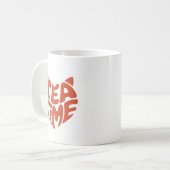 Tea Time Cat Face Koffiemok (Voorkant links)