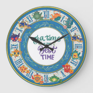 Tea Time Clock Tea Rooms Tea Shop Teacups Teapots Grote Klok