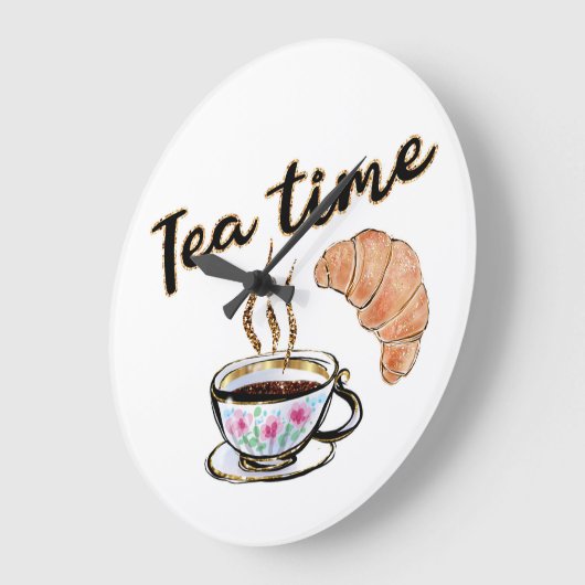 Tea time Clocks, Wall Decor, Keukenwandklokken Grote Klok (Hoek)