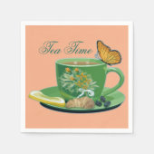 Tea Time Cup & Saucer Napkins Servetten (Voorkant)