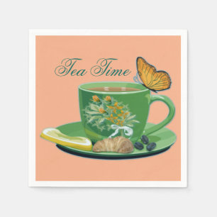 Tea Time Cup & Saucer Napkins Servetten