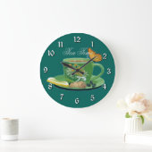 Tea Time Cup & Saucer Wall Clock Grote Klok (Huis)