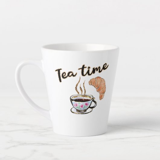 Tea time Cup, theetheekthee accessoires theefeestj Latte Mok (Links)