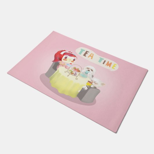 Tea Time Deurmat (Schuin)