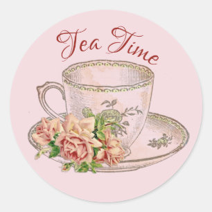 Tea Time Envelope Seals, Sticker