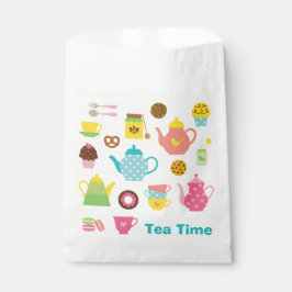 Tea Time Favor Bags Bedankzakje
