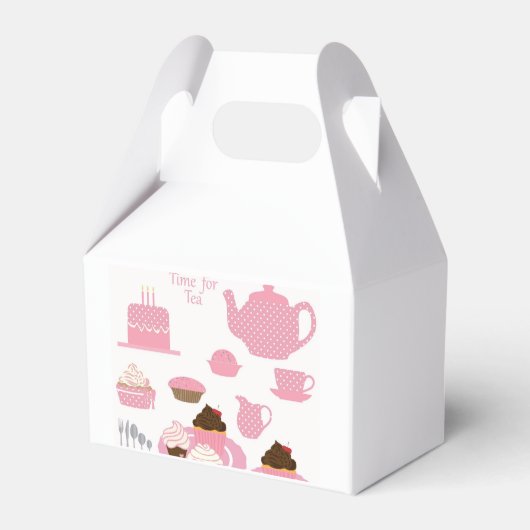 Tea Time Favor Box Bedankdoosjes (Achterkant)